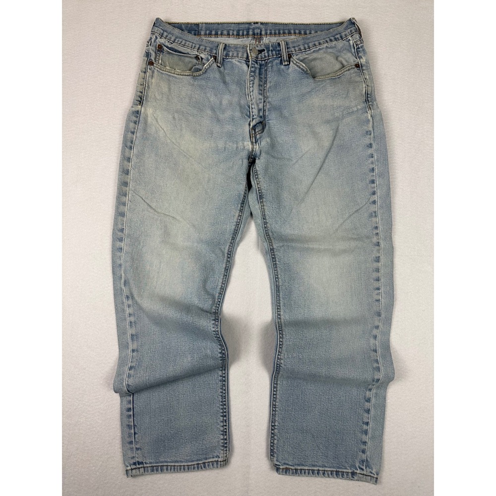 Levis 505 Regular Fit Jeans Light Wash Denim 36x30